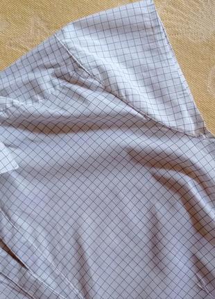 Лёгкая летняя белая х/б рубашка с коротким рукавом h&m индонезия, р. 50-52, eur 449 фото