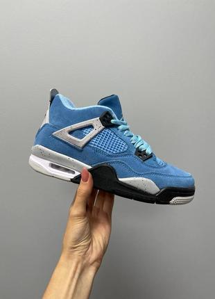 Кросівки small air jordan 4 retro ‘university blue’