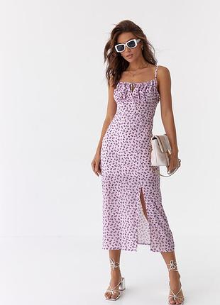 Платье сарафан лавандовый цвет