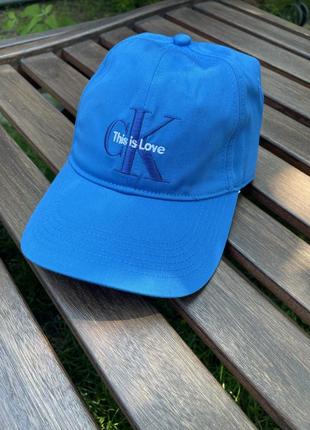 Новая кепка calvin klein бейсболка (ck blue cap) с америки1 фото