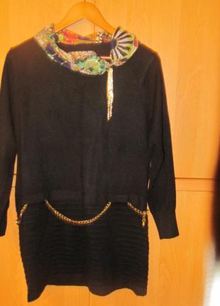 Тепленькое платье туника 48 размера