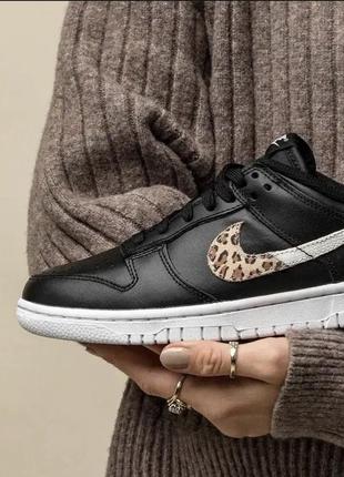 Nike dunk low animal instinct air force originals найк шкіра жіночі кросівки2 фото