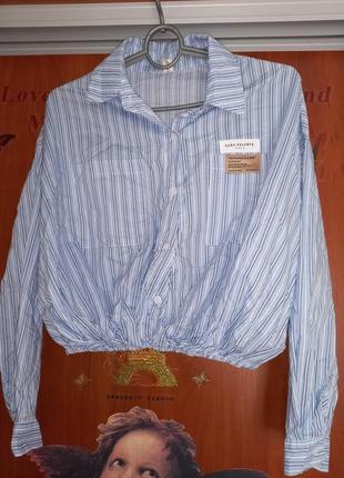 Крутая укороченная рубашка