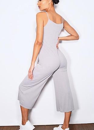 Трикотажний комбінезон рампер в рубчик