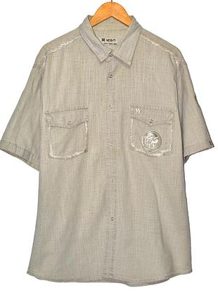 Літня сорочка натурального відтінку, льон