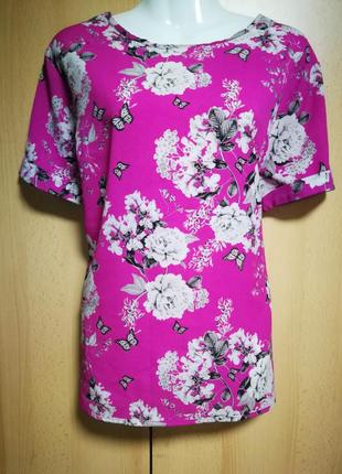 Блуза цветочный принт