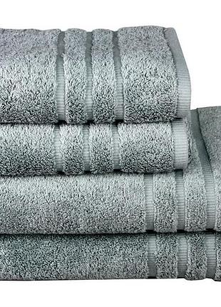 Рушник махровий maisonette micro touch 50*100 сірий 500 г/м2