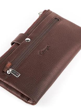 Гаманець жіночий karya 17061 шкіряний бордовий