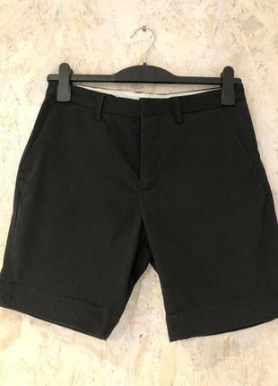 Чоловічі чорні чіно шорти чиносы h&m hm chino shorts4 фото