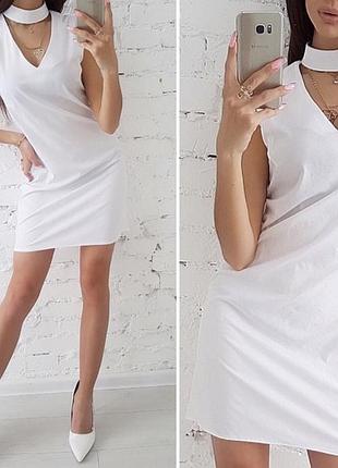 Нереальной красоты платье с чокером