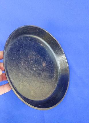 Чавунна сковорода №13 сковорідка срср радянська чавун діаметр 24,9 см висота 3,5 см3 фото