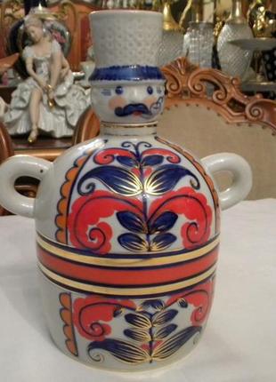 Статуэтка штоф графин тарас сечевик фарфор ссср коростень автор в. м. трегубова