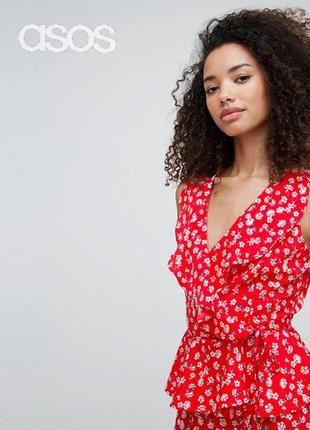 Блуза в квітковий принт asos