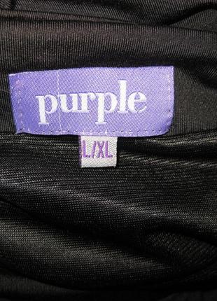 Черное силуэтное секси платье миди по фигуре в обтяжку purple l-xl км1160 тянется10 фото