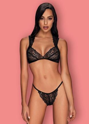 Elisetta set obsessive черный комплект белья