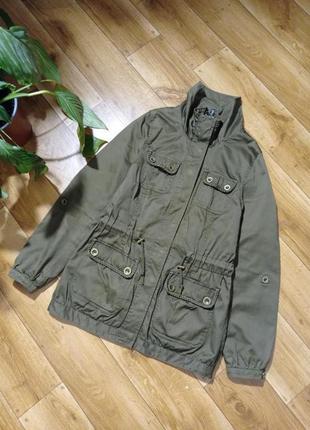 Класна куртка парку котон з декором кіски від h&m