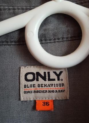 Жіноча сіра джинсова сорочка4 фото