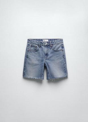 Шикарные джинсовые бермуды zara шорты3 фото