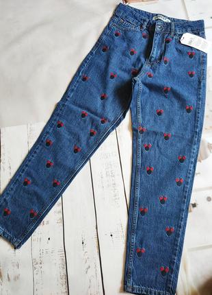 Круті джинси мом котон мікі маус розпродаж ❤️2 фото