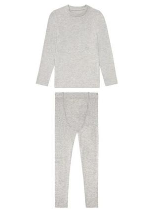 Комплект термобілизни з віскозою для дівчинки pepperts 378665 сірий