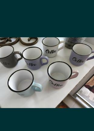 Набор кофейных чашек из 6 шт кружка чашка