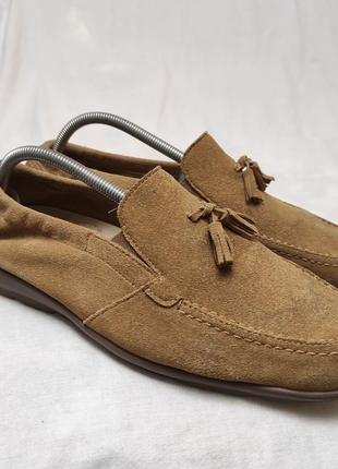 Замшевые туфли- мокасины немецкого бренда vitaform, р. 42 (42,5)1 фото