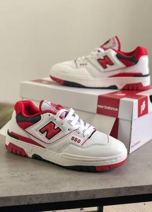 Кросівки new balance 550 white black red