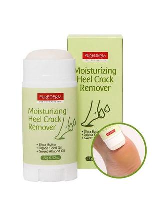 Увлажняющее средство для удаления трещин на пятках purederm moisturizing heel crack remover1 фото