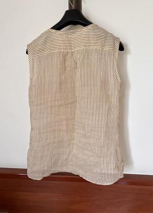 Фірмова блуза massimo dutti, 100% ramie (кропива)7 фото