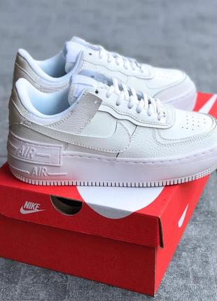 🔥кросівки nike air force 1 white shadow кросівки6 фото