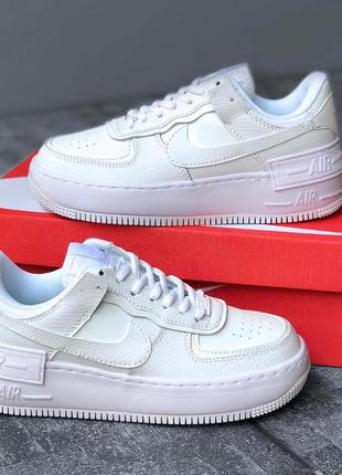 🔥кросівки nike air force 1 white shadow кросівки10 фото