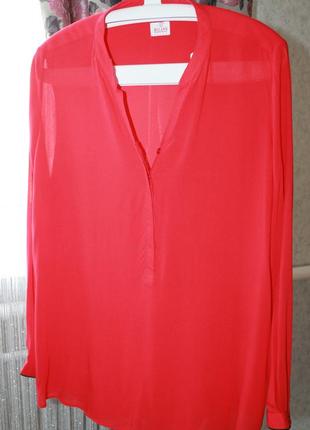 Легкая , яркая итальянская рубашка-блузка milano размер 46