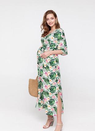👑vip👑 сукня для вагітних і годуючих матусь віскоза довга сукня2 фото