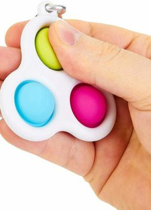 Сенсорна іграшка simple dimple (сімпл дімпл) поп іт антистрес сімпл дімпл pop it. потрійний