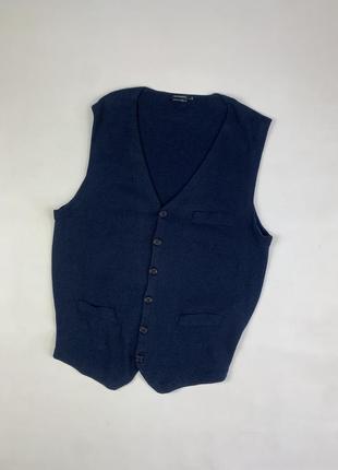 Чоловіча жилетка жилет светр suitsupply cotton cashmere m1 фото