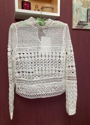 Ажурная блуза для свиданий, размер 36