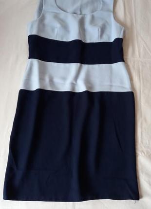 Плаття з квадратною горловиною та блакитною смужкою, італія5 фото