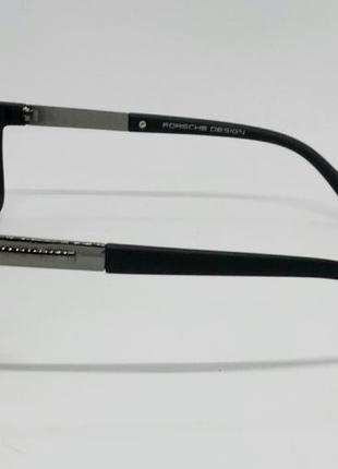 Porsche design окуляри чоловічі сонцезахисні брендові чорні матові поляризированные3 фото