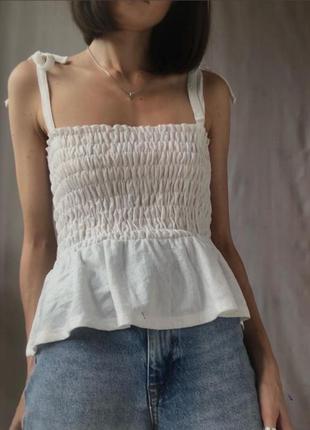 Топ, майка,жіночий топ, топ-гумка,білий топ, білий топ