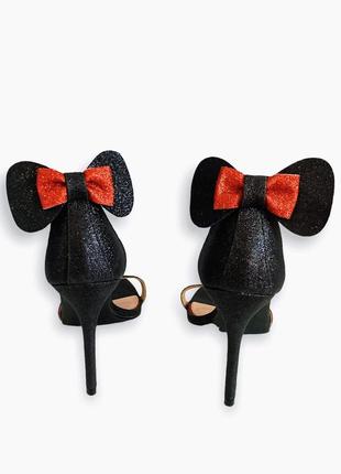 Босоножки primark x disney minnie mouse бант вечерние блестящие3 фото