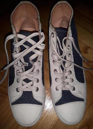 Бомбезні високі шкіряні кеди від італійського преміум бренду l ecologica!