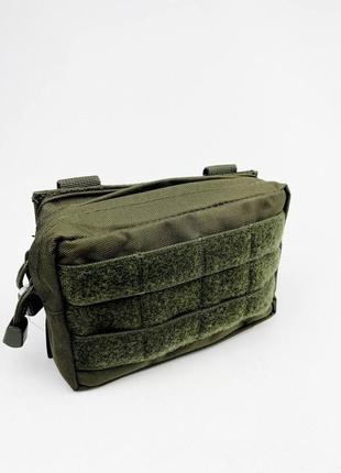 Тактическая сумка поясная/подсумок/на ремень, германия 17х5х12 см, олива