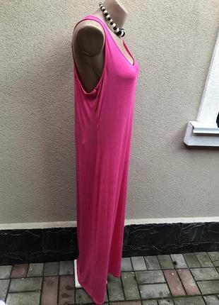 Новий сарафан-майка длинное в пол,платье летнее,розовое,большой размер,5 фото