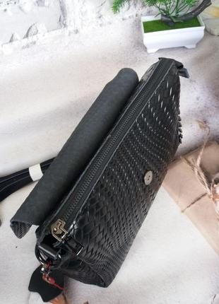 Женская кожаная сумка жіноча шкіряна сумочка клатч шкіряний6 фото