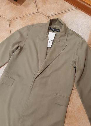 Zara плащ кардиган тренч хакі зелений
