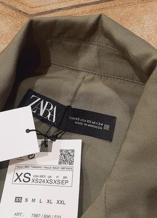 Zara плащ кардиган тренч хакі зелений