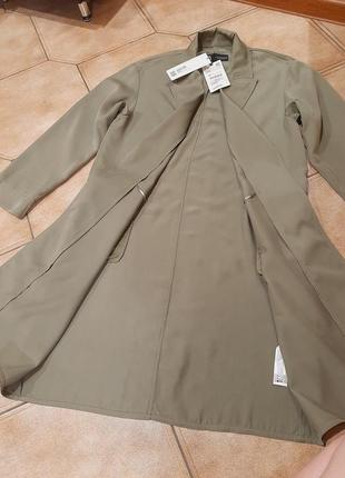 Zara плащ кардиган тренч хакі зелений