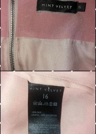 Фирменная шелковая нарядная пудровая блуза, туника, маечка, топ цветочный принт5 фото