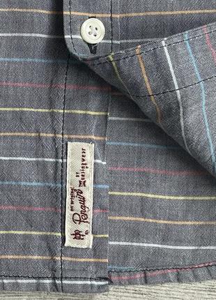 Сорочка\рубашка penguin heritage slim fit rainbow striped shirt4 фото