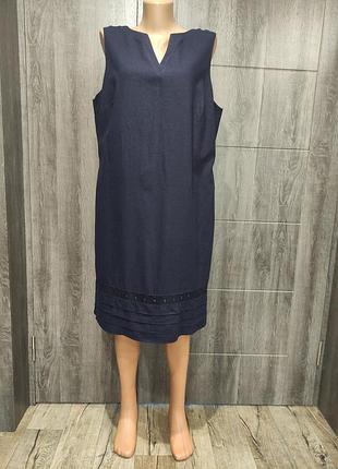 Бесподобное льняное платье, лен, из льна пог 55 см